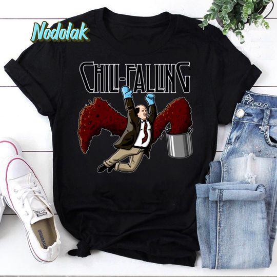 Chili Falling The Office Vintage T-Shirt, Kevin Malone Shirt, Home Alone Kevin Shirt, TV Series Shirt