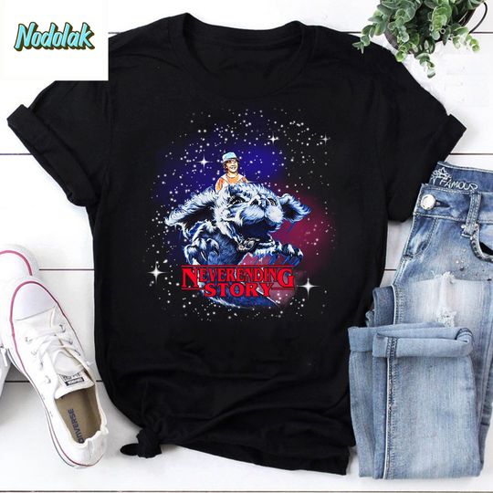 Stranger Things Dustin Neverending Story Vintage T-Shirt, Dustin Stranger Things Shirt, Neverending Story Shirt, Dustin Neverending Story
