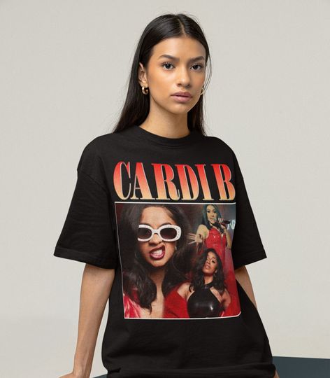 cardi b t shirt, cardi b tour fan shirt, 90s retro vintage