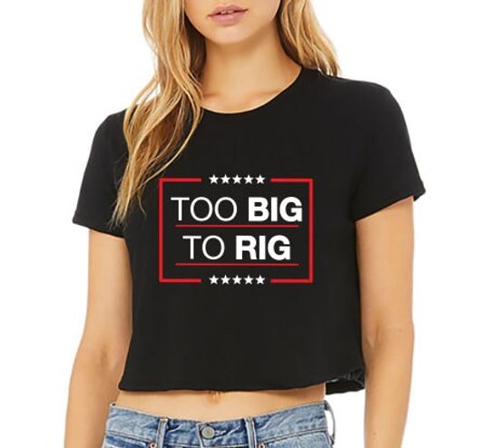 Too Big To Rig Saying Trump 2024 Shirt, Funny Trump Quote Shirt