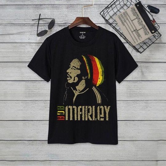 Bob Marley Art T-Shirt,Music Shirt, Bob Marley Shirts