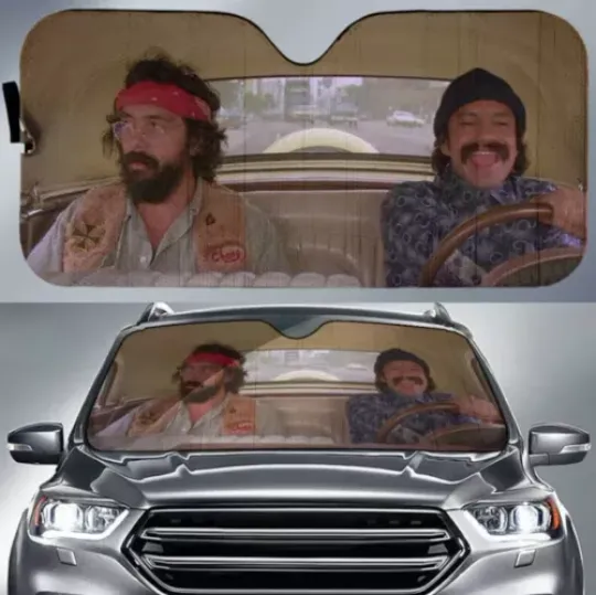 Cheech And Chong Driving Auto Sun Shades