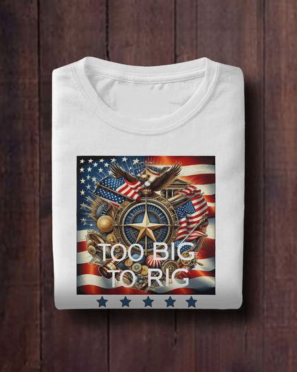 too big to rig Shirt, president election Shirt