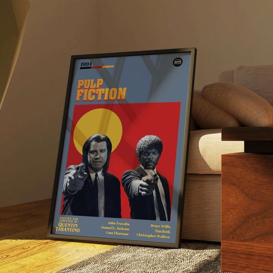 Pulp Fiction Poster| Movie Poster| Vintage Art Print | Print Art Poster