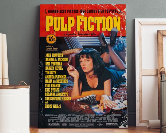 Pulp Fiction Poster Canvas | Pulp Fiction Canvas Print, Pulp Fiction Print