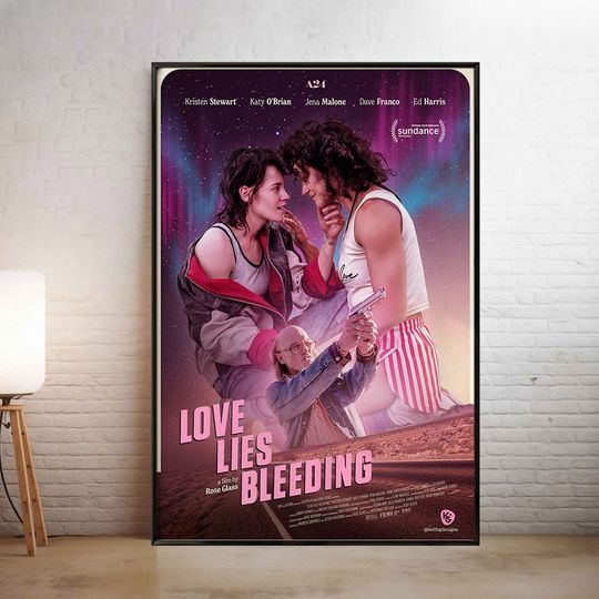Love Lies Bleeding Movie Poster Canvas Wall Art for Bedroom Aesthetic Art Wall Decor Classic  Movie Posters