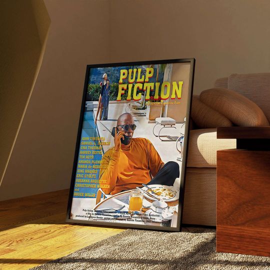 Pulp Fiction Poster| Movie Poster| Vintage Art Print | Print Art Poster