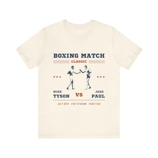 Mike Tyson Vs Jake Paul Retro old style Boxing tee