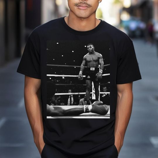 Vintage Mike Tyson Tee, 90s Retro Style Shirt, Boxing Fan Gift