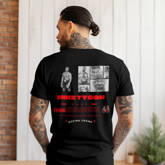 Vintage Mike Tyson Tee, 90s Retro Style Shirt, Boxing Fan Gift