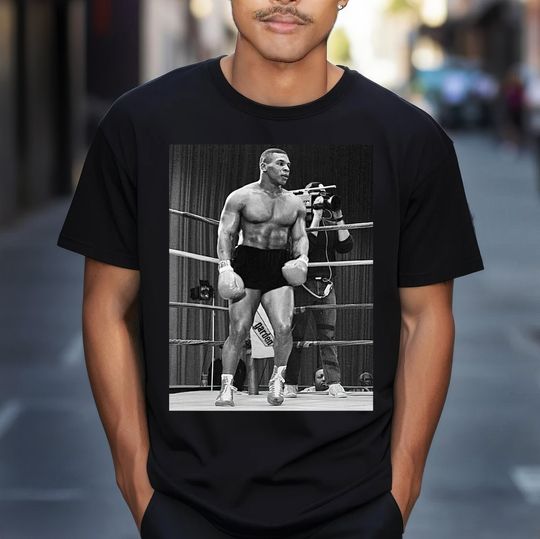 Vintage Mike Tyson Tee, 90s Retro Style Shirt, Boxing Fan Gift
