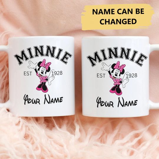 Personalized Girl Mouse Mug, Cute Girl Mouse Character Women Coffee Mug, Funny Mouse Movie Tea Cup