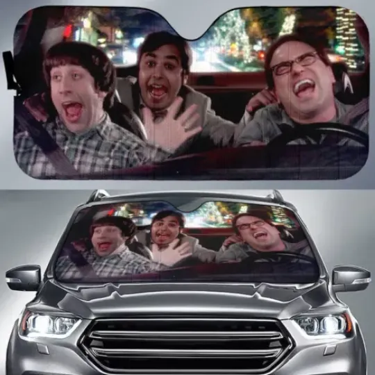 The Big Bang Theory Movies Leonar Howard Raj Car Sun Shade
