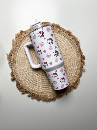 Hello Kitty 40oz tumbler, Hello Kitty Concha quencher