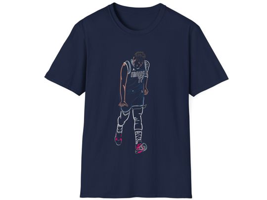 Luka Doncic T Shirt Lightweight Unisex Soft-Style Shirt for Dallas Basketball Fan Gift