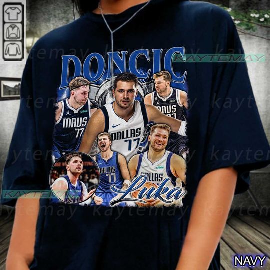 Luka Doncic shirt, Dallas Basketball Shirt, Vintage 90s tee, Custom Basketball shirt