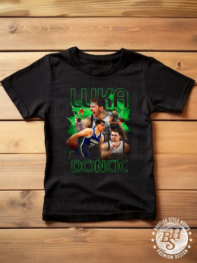 Luka Doncic shirt for Youth Children 90s bootleg rap vintage style basketball tee