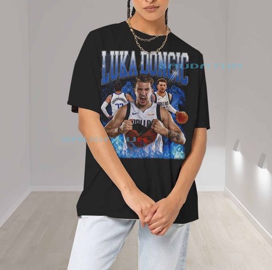 Luka Doncic Shirt,  Dallas 90s Vintage x Bootleg Style Rap Tee