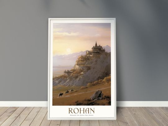Edoras of Rohan Travel Poster