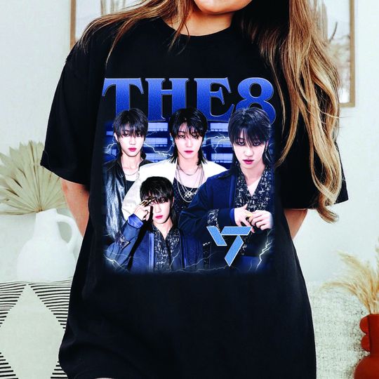 The8 Seventeen Vintage Retro Graphic Shirt, The8 Retro Shirt, Kpop Bootleg Shirt, Kpop Tour Merch, Kpop Shirt Tour, Seventeen Tour