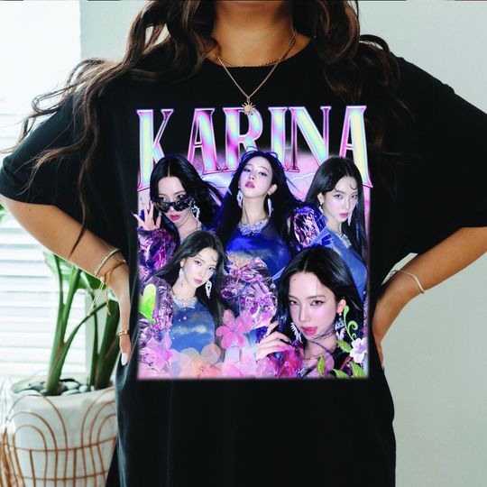 Aespa Karina Armageddon Retro 90s Bootleg Shirt, Aespa Shirt, Kpop T-shirt, Kpop Merch - Kpop gift for her or him, Aespa Karina Shirt