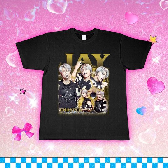 Jay T-shirt, Enhypen Fate Plus World Tour Shirt, En World Tour Fate 2024 Tee, Enhypen Niki, Jake, Sunoo, Heeseung, Jungwon