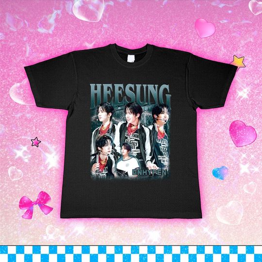 Heesung T-shirt, Enhypen Fate Plus World Tour Shirt, En World Tour Fate 2024 Shirt, Enhypen Niki, Jake, Sunoo, Heeseung, Jungwon