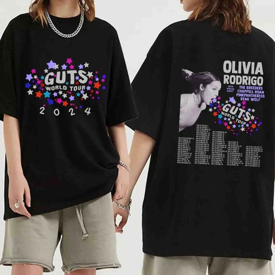Guts Olivia World Tour 2024 Shirt, Vintage Olivia Guts Tour Shirt, Rodrigo World Tour Shirt, Olivia Tour 2024 Guts Shirt, Olivia Fan Shirt