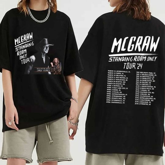 Tim McGraw 2024 Tour Standing Room Only Shirt, Tim McGraw Fan Shirt, Standing Room Only Tour Shirt, Tim McGraw 2024 Concert Shirt