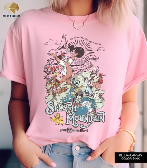 Retro Splash Mountain Shirt, Brer Rabbit, Brer Bear, Brer Fox T Shirt