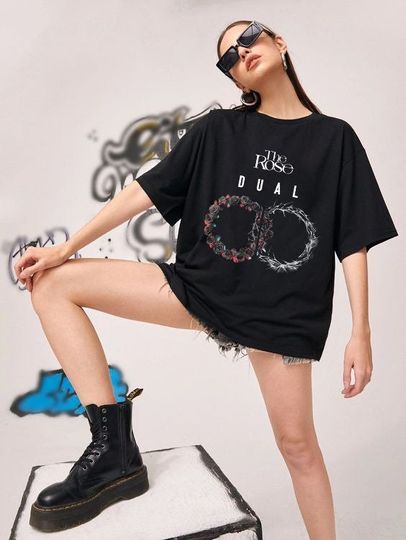 The Rose Kpop Band Shirt, The Rose Dual Album Shirt, Kpop Indie Rock, Dual Rock Album Tee, Dawn To Dusk Tour,Woosung Dojoon Hajoon Jaehyeong