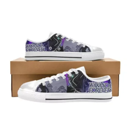 Black Panther Wakanda Forever Disney Women's Low Top Sneakers