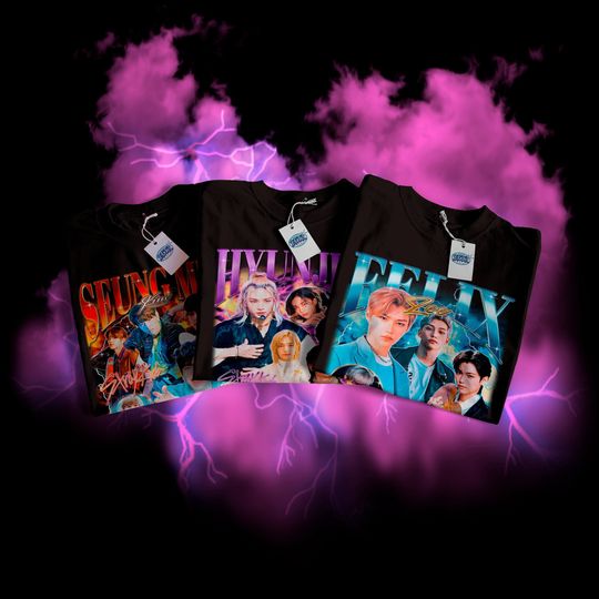 Stray Kids Retro Bootleg Tee - Skz Shirts - Kpop T-shirt - Stray Kids Merch - Stray Kids Shirt - Kpop Merch -  Kpop Gift - Retro Rap Tees