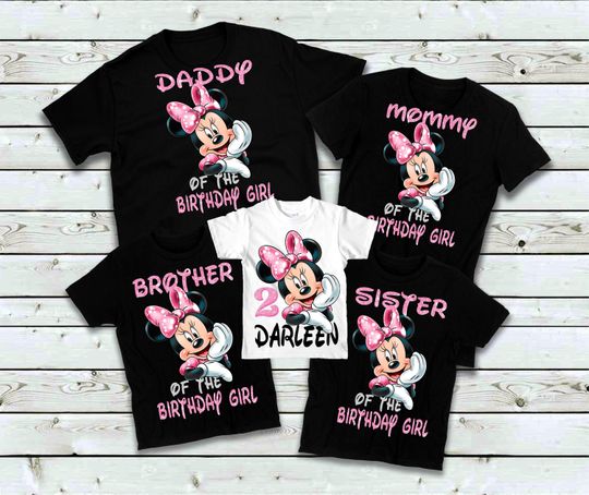 Minnie Mouse Birthday Shirt - Girl's Minnie Birthday Shirt