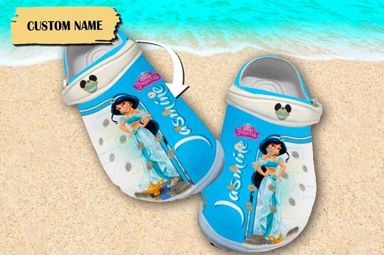 Custom Genie Movie Clog, Princess Movie Clogs, Princess Sandals