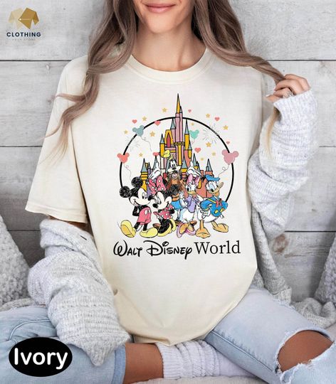 Vintage Walt Disney World Shirt, Mickey And Friend Shirt, Disneyworld Est 1971 Shirt, Disney Family Shirt, Disneyland Shirt