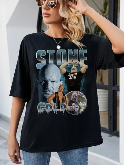 Stone Cold Unisex Shirt Vintage 90s tee, Vintage Oversize, sports tee, Gift for her, 90s graphic tee