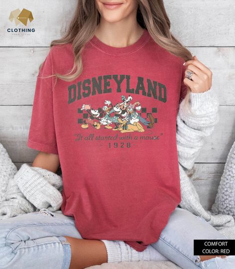 It All Started With A Mouse Shirt, Disney 1928 Shirt, Cute Disney Shirt, Disney Mickey Mouse Shirt