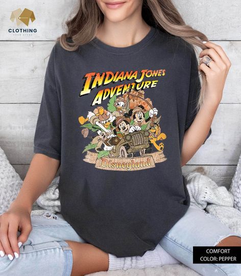 Mickey And Friends Indiana Jones Adventure Disneyland Shirt, Disneyland Ride Shirt, Vintage Disney Indiana Jones Adventure