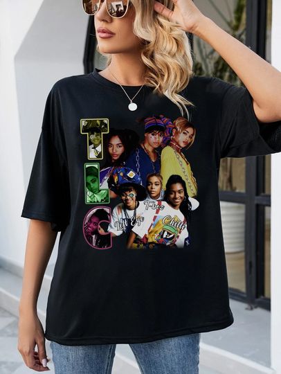 TLC Crazy Unisex Shirt Vintage Tlc  Shirt, 90S Tlc Group Shirt, Tlc Band Shirt, 90S Music Shirt, Tlc Graphic Tee, 90S Rnb Shirt