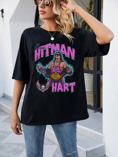 Hitman Bret Hart Unisex Shirt Bret Hart Shirt, Bret Hart Tee, Bret Hart Merch, Bret Hart Tshirt, Graphic Tee