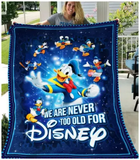 Donald Duck Fleece Blanket, Disney Donald Cartoon Fleece Blanket Soft And Cozy