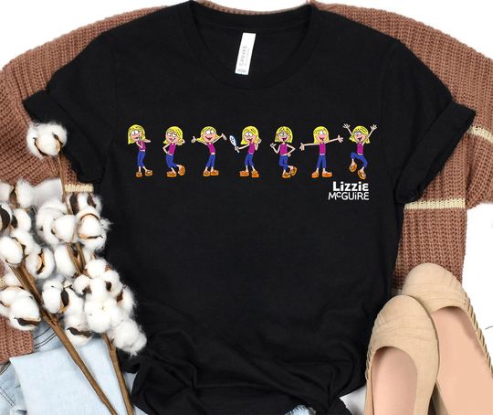 Disney Lizzie McGuire Animated Lizzie Multi-Pose T-Shirt