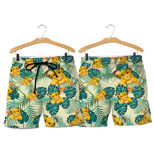 Simba Hawaiian Short, Swim Trunk With Lion King, Disney Trip Summer
