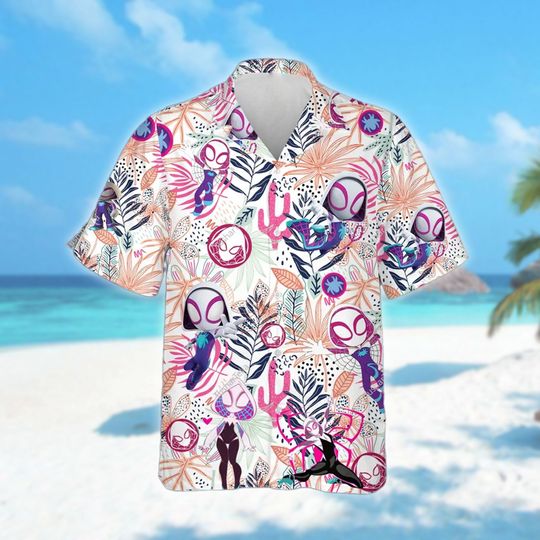 Spider Gwen Hawaiian Shirt, Spidey And Her Amazing Friends Family Shirt