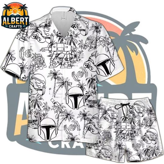 Star Wars Shirt And Shorts Set, Star Wars Hawaiian Shirt