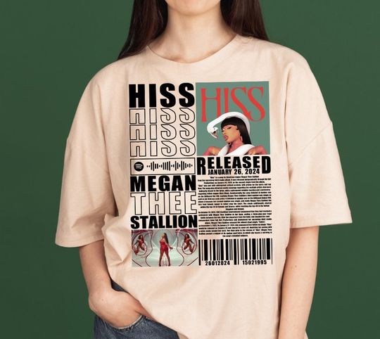 Megan Thee Stallion Music Merch T-shirt, HISS Album 90s Shirt