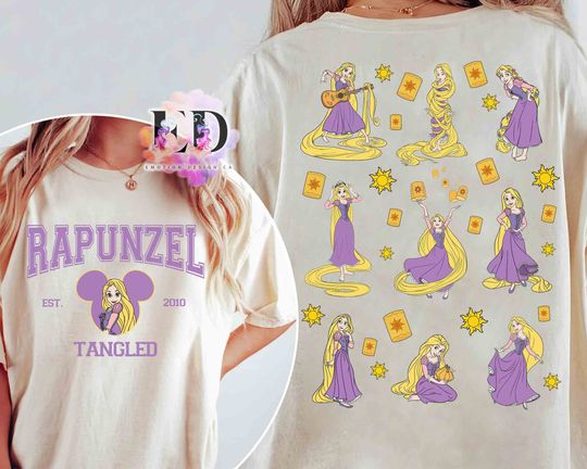 Two-Sided Disney Princess Rapunzel Go Live Your Dream