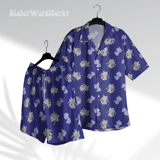 Shuppet Banette Hawaiian Shirt Ghost Type Aloha Shirt Anime Shirt Gengar Shirt Gifts