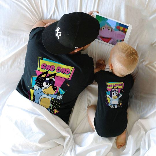 BlueyDad Rad Dad T-Shirt, Rad Like Dad Shirt, BlueyDad Father's Day ShirtShirt